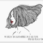 Un dibujo y una frase. Inspirados en el desamor y el desánimo de pertenecer a una "generación perdida", los retratos de la artista Sara Herranz (27) mezclan sensualidad femenina y pensamientos íntimos en tres colores: blanco, negro y rojo. ...