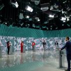 Los seis candidatos y los dos periodistas, los protagonistas de la noche del debate