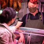 Con el carnicero en el Mercado Maravillas