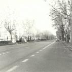 Una calle de Madrid, desierta durante el día de la huelga