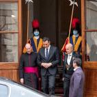 Pedro Sánchez, con el papa Francisco