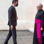 Pedro Sánchez, con el papa Francisco.