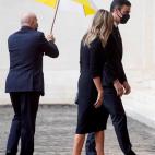 Pedro Sánchez, con el papa Francisco.