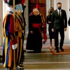 Pedro S&aacute;nchez, con el papa Francisco.
