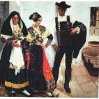 Joaquín Sorolla. Tipos de Salamanca, 1912. Óleo Lienzo, 191x200 cm. Museo Sorolla.