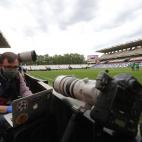 Otra imagen de uno de los reporteros