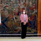 La ministra de Trabajo y nueva Vicepresidenta tercera, Yolanda D&iacute;az (c); la ministra de Econom&iacute;a y nueva vicepresidenta segunda Nadia Calvi&ntilde;o (i) y la nueva ministra de Derechos Sociales Ione Belarra (d) durante la cer...