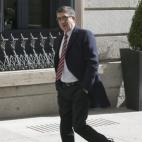 El presidente del Congreso, Patxi López, a su llegada a la Cámara Baja.