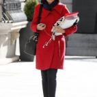 La diputada socialista María González Veracruz a su llegada a la Cámara Baja