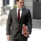 El líder de Ciudadanos, Albert Rivera, a su llegada a la Cámara Baja.