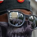 VANCOUVER, BC - MAY 31: Thousands attend a protest against racism and police brutality at the Vancouver Art Gallery on May 31, 2020 in Vancouver, Canada. (Photo by Mert Alper Dervis/Anadolu Agency via Getty Images)