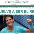 5 de octubre de 2013 - Nadal vuelve a ser número uno del mundo.