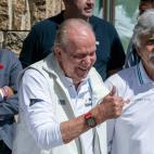 El rey Juan Carlos, de regatas en Sanxenxo tras su regreso a Espa&ntilde;a