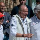 El rey Juan Carlos, de regatas en Sanxenxo tras su regreso a Espa&ntilde;a
