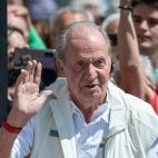 El rey Juan Carlos, de regatas en Sanxenxo tras su regreso a Espa&ntilde;a