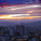 El sol despunta temprano en Belohorizonte (Brasil), la mañana de la semifinal entre Brasil y Alemania.
