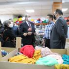 Visitando una fábrica textil en Leganés