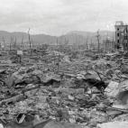 Hiroshima, destrozada por la bomba norteamericana.