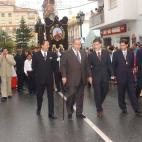 Jesús Gil y Julián Muñoz durante las fiestas de San Pedro de Alcántara en 2001.
