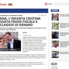 La infanta Cristina, acusada de fraude fiscal y blanqueo de dinero