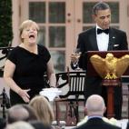 En 2011 recibió la Medalla de la Libertad en una cena de Estado en el Rose Garden de la Casa Blanca. A juzgar por la foto, estaba emocionadísima