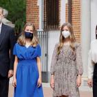 La familia real en la confirmación de Leonor.