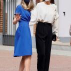 Leonor con la reina Letizia.