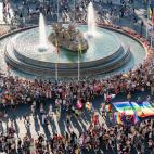 Las im&aacute;genes a&eacute;reas del Orgullo 2022 en Madrid