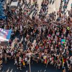 Las im&aacute;genes a&eacute;reas del Orgullo 2022 en Madrid