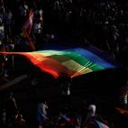 Las im&aacute;genes a&eacute;reas del Orgullo 2022 en Madrid