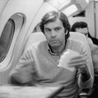 En un avión privado, en su primera campaña electoral.