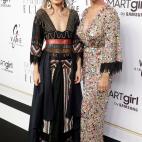 La estilista &Aacute;ngela Rozas Saiz &quot;Madame Rosa&quot; y la dise&ntilde;adora Odette &Aacute;lvarez durante la Fiesta de 40 cumplea&ntilde;os de Paula Echevarr&iacute;a organizada por Elle.