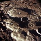 Así de amenazante se presentaba la Luna cuando estaban en la fase de descenso en el módulo Eagle.