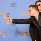 Bono y Larry Mullen Jr, miembros de U2, ganadores a la mejor canción por Ordinary Love del filme Mandela: Long Walk to Freedom.
