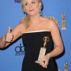 Amy Poehler, presentadora de la gala pero también ganadora del Globo a la mejor actriz en una serie de comedia o musical por Parks and Recreation.