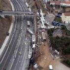 Vista aérea del siniestro