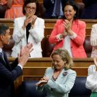 Concluye la sesión entre aplausos para Sánchez y a algunos, como Calviño, ya mirando la hora.