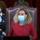 La cara de Meritxell Batet al darse cuenta del error en la suma