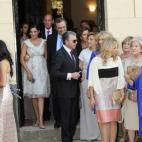 Con gafas de sol, Francisco Granados, que dimitió de su puesto como senador cuando se supo que tenía una cuenta en Suiza con 1,5 millones de euros.