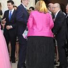 De izquierda a derecha, José Manuel Soria, ministro de Industria, Energía y Turismo, Mariano Rajoy, presidente del Gobierno, y Cristóbal Montoro, ministro de Hacienda y Administraciones públicas. De espalda, Elvira Rodríguez, presidenta de...