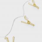 Guirnalda con pinzas para colgar fotos