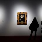 Algunos cuadros expuestos en el interior del Museo Picasso.