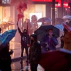 Unas doscientas personas se han manifestado en la Gran Vía de Murcia