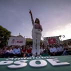 La presidenta de Andalucía, Susana Díaz, en un mitin en Córdoba.