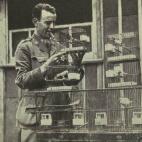 Canarios usados para detectar fugas de gas, en 1919. (Birds and the War, Skeffington & Son, London, 1919)