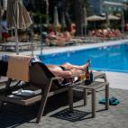 Llegada de los primeros turistas alemanes a Palma de Mallorca.