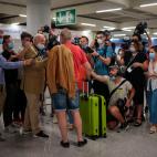 Llegada de los primeros turistas alemanes a Palma de Mallorca.