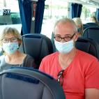 Llegada de los primeros turistas alemanes a Palma de Mallorca.