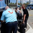 Llegada de los primeros turistas alemanes a Palma de Mallorca.