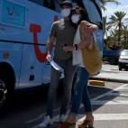 Llegada de los primeros turistas alemanes a Palma de Mallorca.